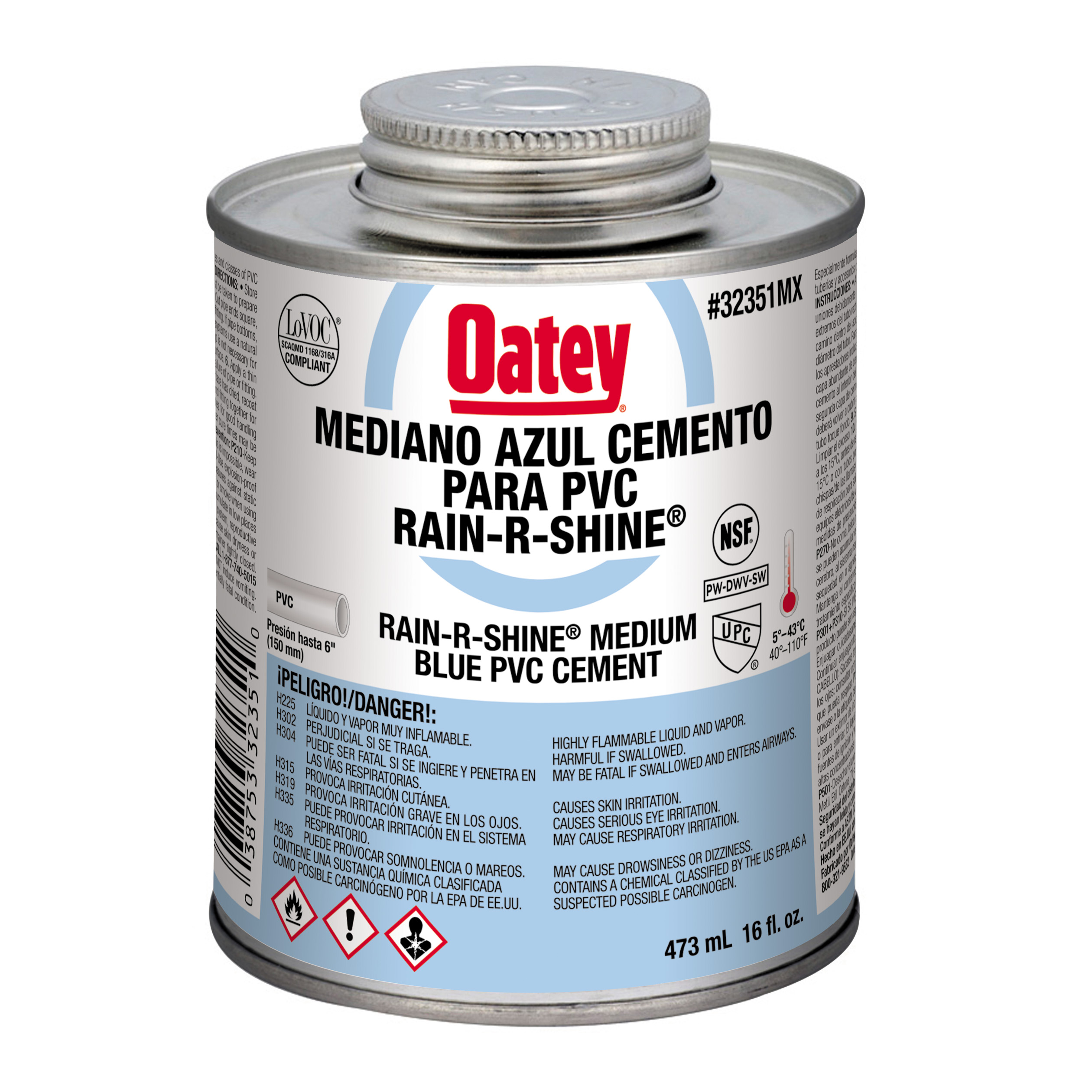 OATEY 1/8 AZUL